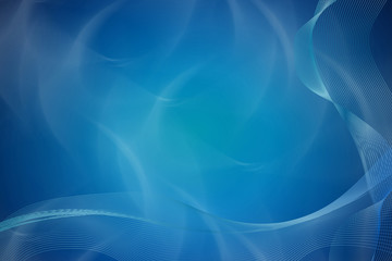 Blue wavy abstract background - 108025154