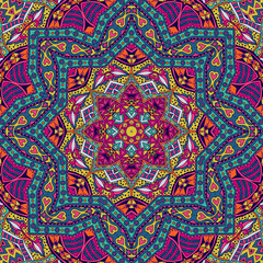 Abstract colorful mandala pattern ornamental 