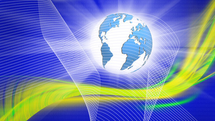 abstract image of the globe close-up
