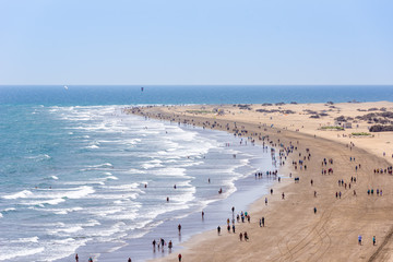 Beach Playa del Ingles on Gran Canaria - Spain