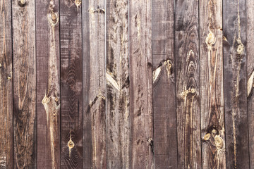Old brown wooden background.