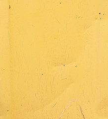 Metal sheet painted in yellow.