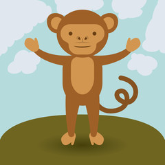 cute monkey  design