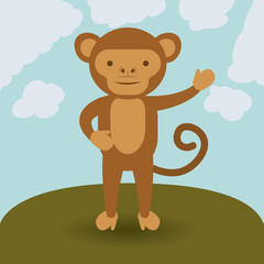 cute monkey  design