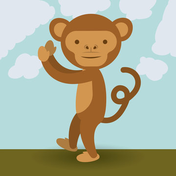cute monkey  design