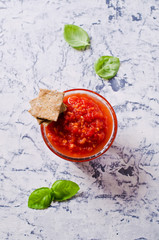 Homemade fresh salsa