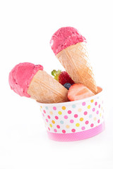 ice cream in cone