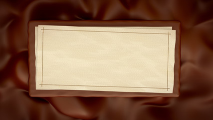Caramel, Chocolate background with plane
