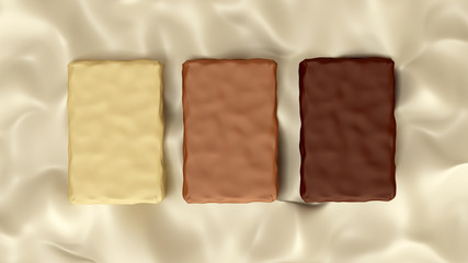 Caramel, Chocolate background with plane