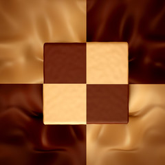 Caramel, Chocolate background with plane