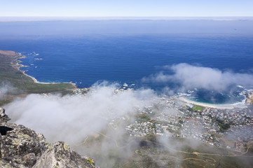 Seaside scenery and blue sky, Cape Town, South Africa