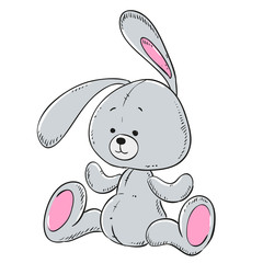 Soft toy plush rabbit