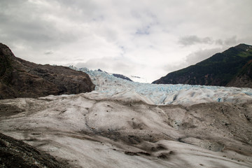 Mendenhall Glacier in Juneau Alaska national monument