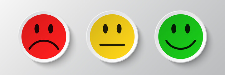 smiley icon set - feedback