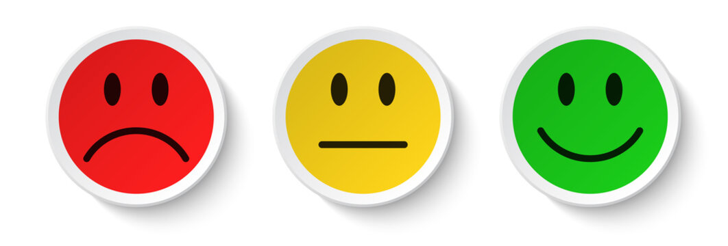 smiley icon set - feedback