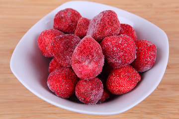 gefrorene Erdbeeren