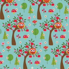 owls and trees