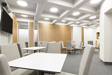 Interior of a hotel restaurant