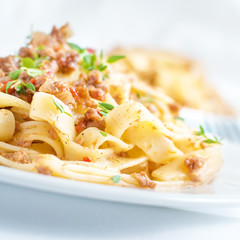 pasta tagliatelle bolognese