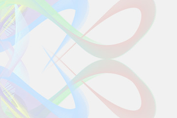 creative colorful presentation template card design - green pink blue ribbon