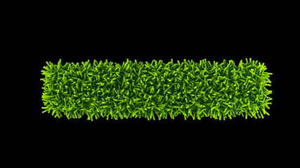 Fototapeta na wymiar Isolated green spring elements for design - grass carpet.