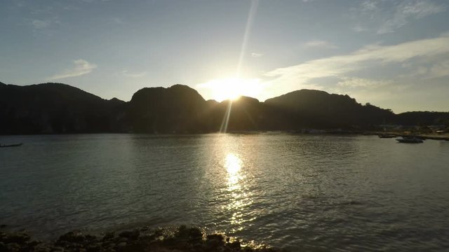 sunset in thailand