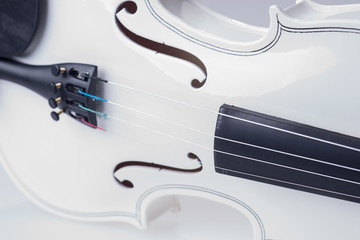 Weiße Violine Nahaufnahme