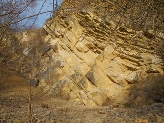 Valuable geological location Muslovka quarry