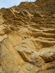 Valuable geological location Muslovka quarry