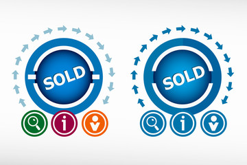 Sold message and creative design elements