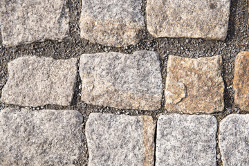 Sidewalk made of stones