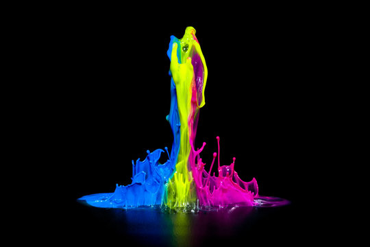 Bunte Farbspritzer - Paint Splash
