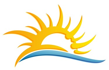 Logo sun and sea. 