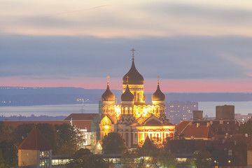 Fototapeta na wymiar Tallinn. Alexander Nevsky Cathedral.