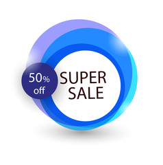 Sale banner. Super Sale and special offer. Vector illustration. Eps 10