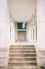Marble stairs, main entrance