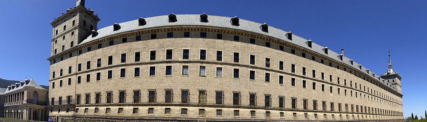  Monasterio de San Lorenzo de El Escorial,palacio real,  basílica,  panteón,  biblioteca y  monasterio. San Lorenzo de El Escorial, e Madrid, España.