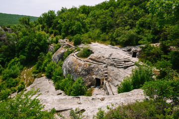 View from cave city to the fields