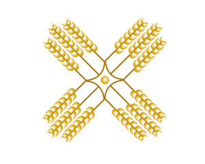 Obraz premium Wheat Star Logo 
