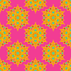 Ethnic Festive Abstract  Vector Pattern