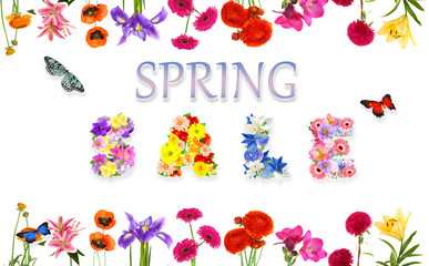 Spring sale background