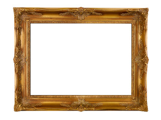 Gold picture frame