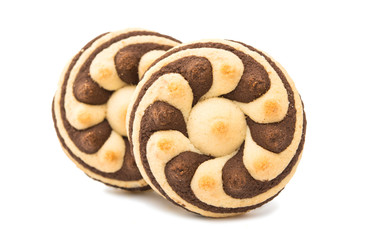 delicious chocolate striped cookies