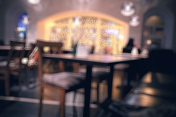 blurred background interior bar restaurant