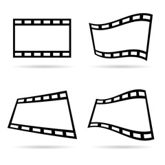 Fototapeta premium film tape set illustration