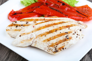 Grilled turkey steak