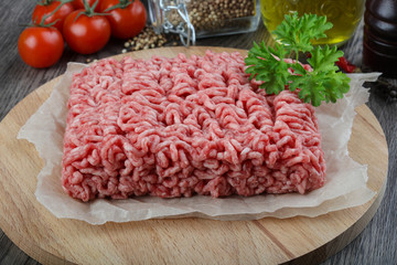 Minced beef meat