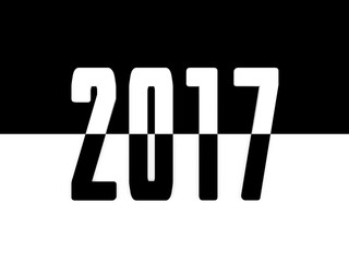 New Year 2017 - 3D Rendered Image