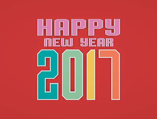 Obraz premium New Year 2017 - 3D Rendered Image