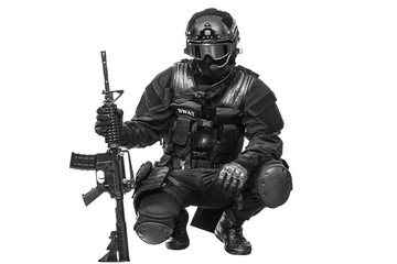 Obraz premium Spec ops police officer SWAT